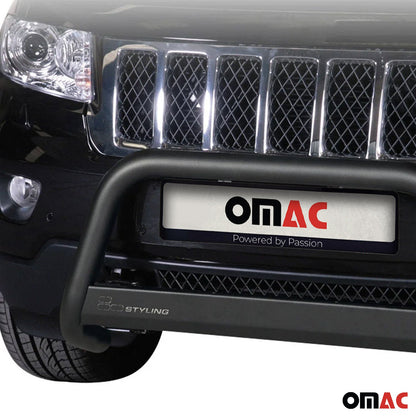 OMAC Bull Bar Push Front Bumper Grille for Jeep Grand Cherokee 2011-2013 Black 1 Pc 1717MSBB082B
