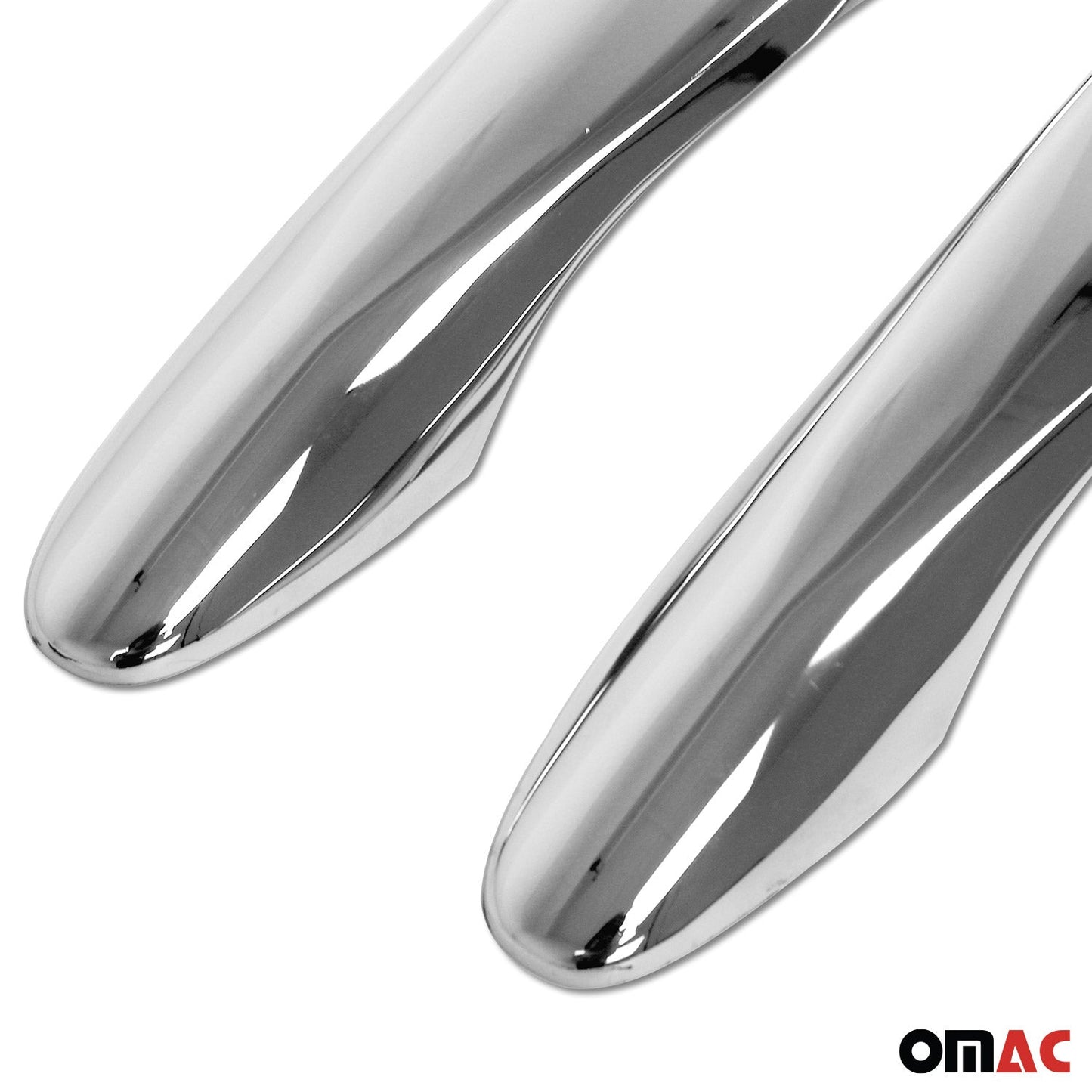 OMAC Car Door Handle Cover Protector for Nissan Micra 2016-2022 Steel Chrome 4 Pcs 5036042