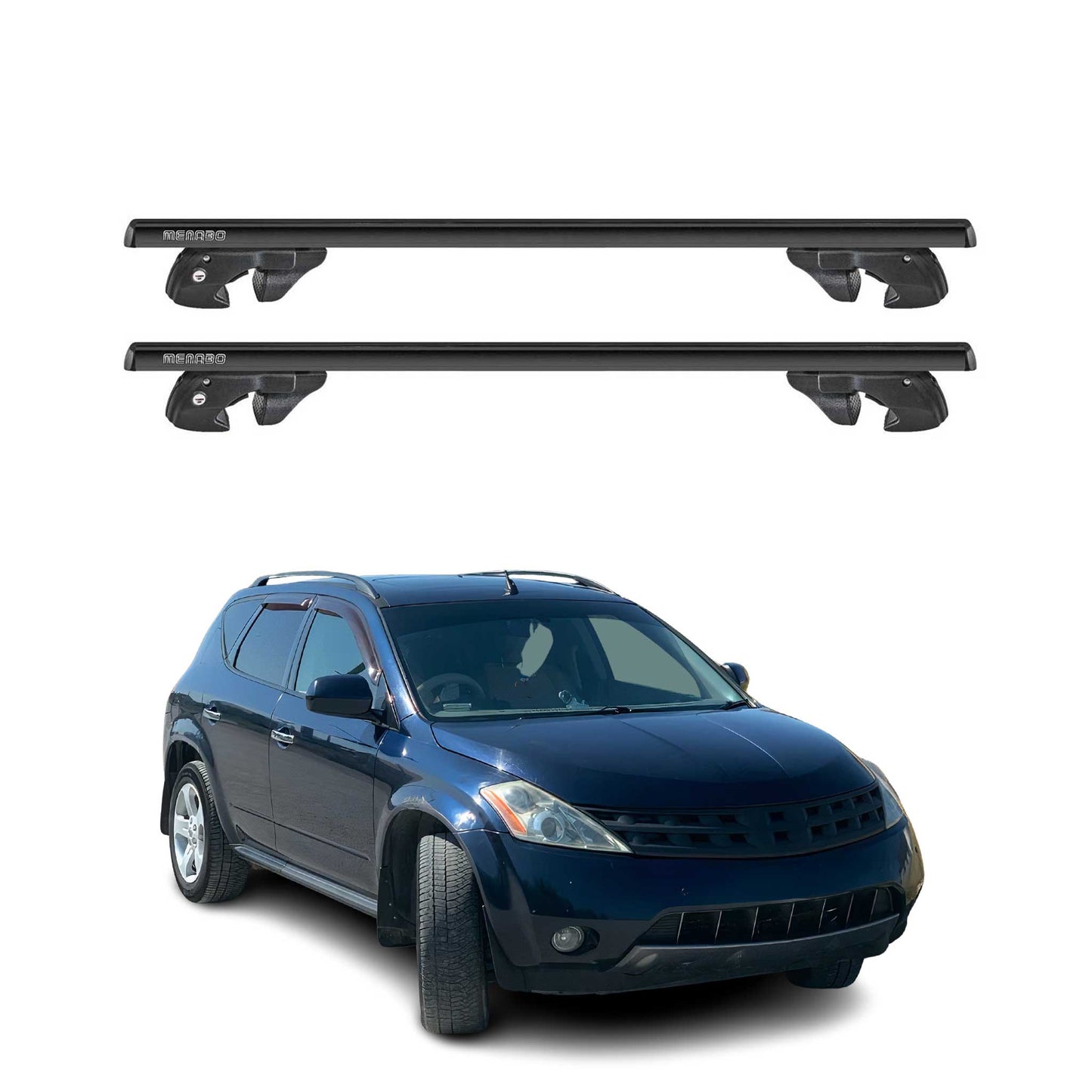 2003-2007 Nissan Murano Roof Rack Cross Bars Black