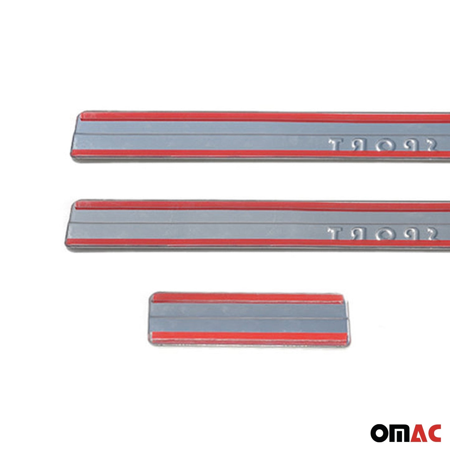 OMAC Door Sill Scuff Plate Scratch for Ford Fiesta 2011-2019 Hatchback Steel 4x 2614091S