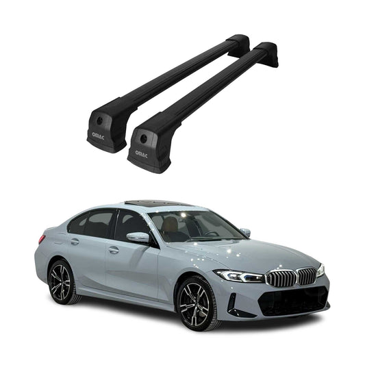 2021-2025 BMW 3 Series G20 Sedan 2019-2025 / M3 G80 Roof Rack Cross Bars Black