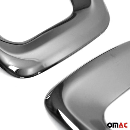 OMAC Fog Light Lamp Bezel Cover for Jeep Renegade 2015-2018 Steel Dark 2 Pcs 1708103B