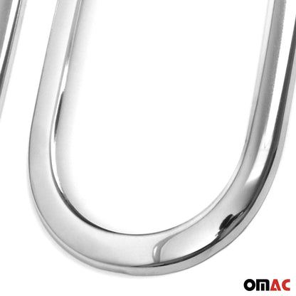 2016-2017 Smart ForTwo Car Door Handle Cover Protector Stainless Steel Chrome 2 Pcs