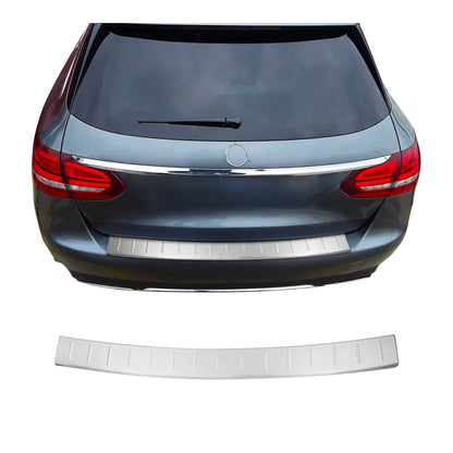 2015-2021 Mercedes C Class S205 Wagon Rear Bumper Guard Stainless Steel Brushed
