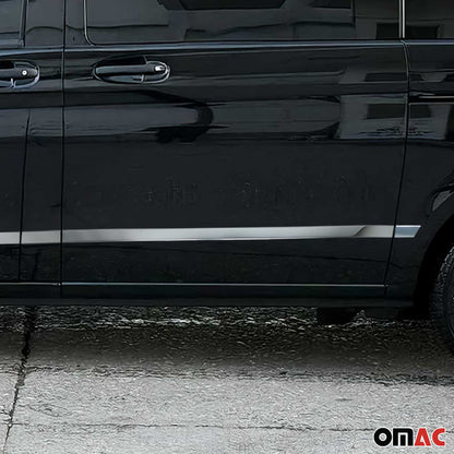 2016-2024 Mercedes Metris Short WB Side Door Molding Trim Skirt Garnish Stainless Steel