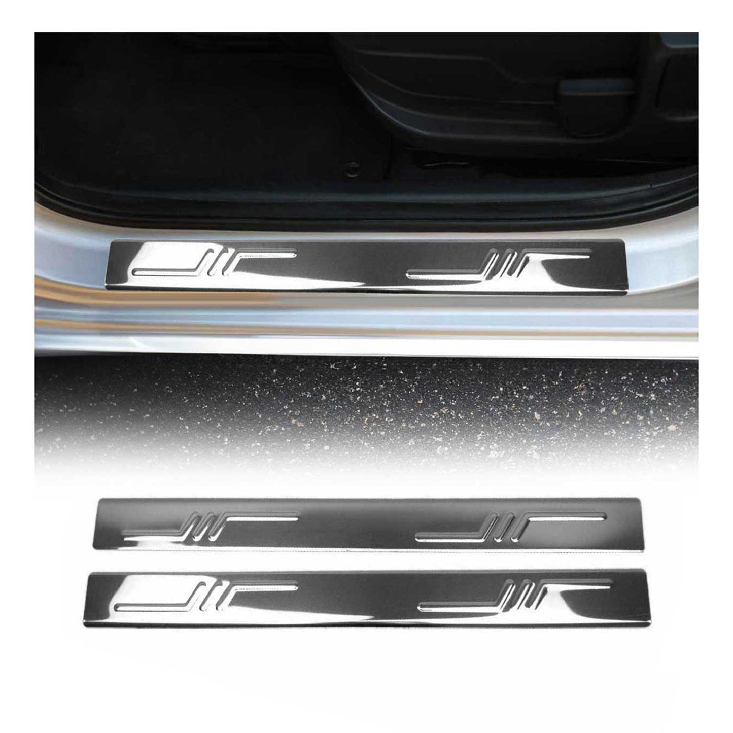 2014-2025 RAM ProMaster Door Sill Scuff Plate Scratch Protector Stainless Steel 2Pcs