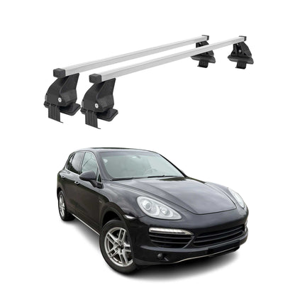 2011-2018 Porsche Cayenne Roof Rack Cross Bars Silver