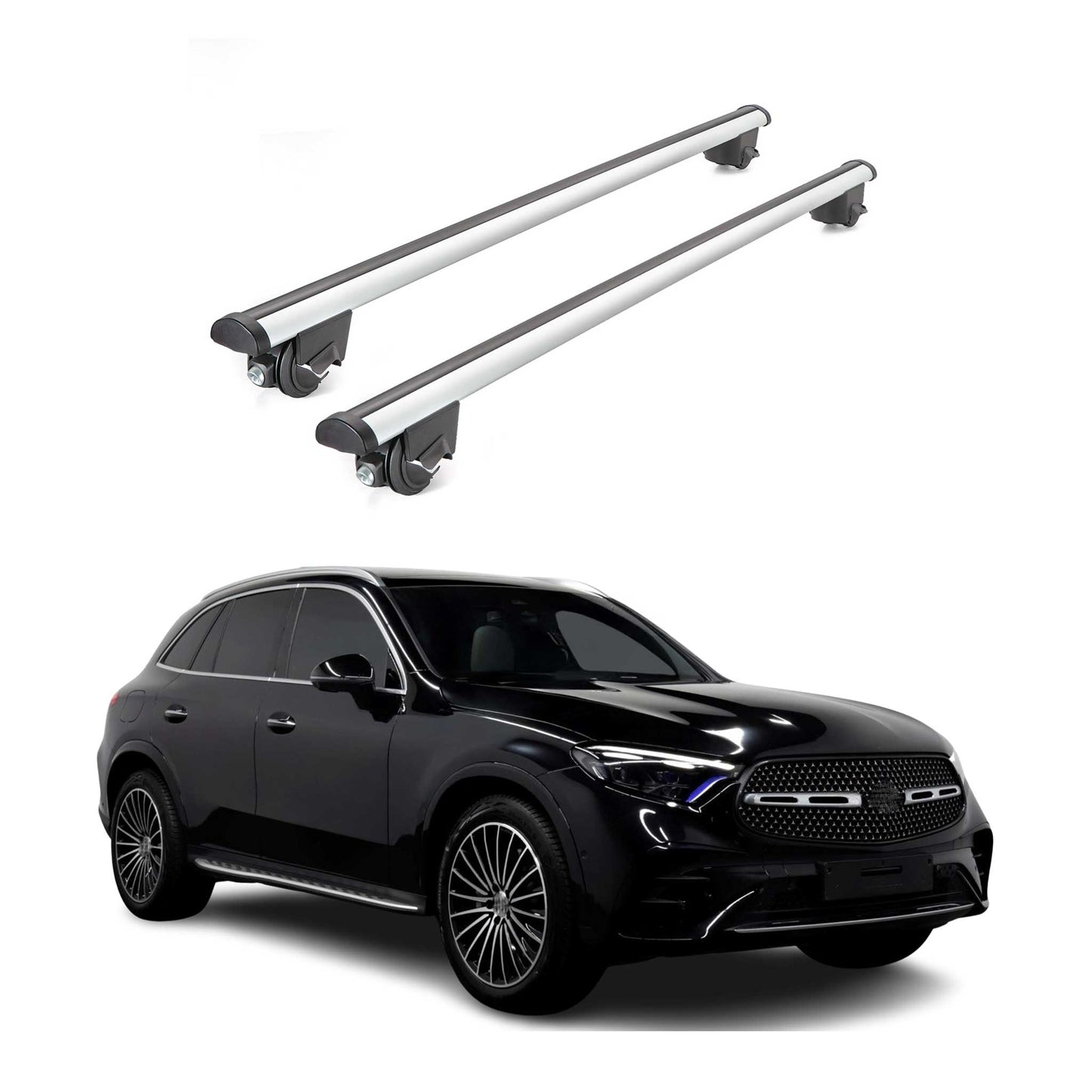 2023-2026 Mercedes GLC (X254) Roof Rack Cross Bars Luggage 220 Lbs Gray 2 Pcs