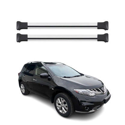 2009-2014 Nissan Murano Roof Rack Cross Bars Silver