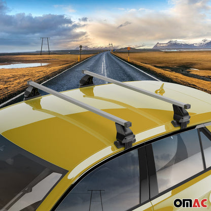 OMAC Smooth Roof Racks Cross Bars Luggage Carrier for Honda Civic 2016-2021 Gray 2Pcs U026404