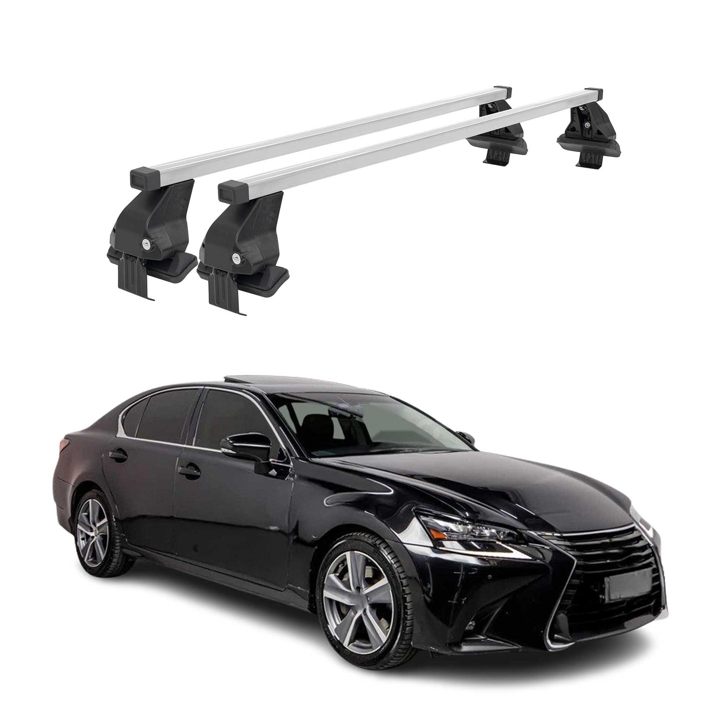 2013-2020 Lexus GS 300 350 450h Roof Rack Cross Bars Silver