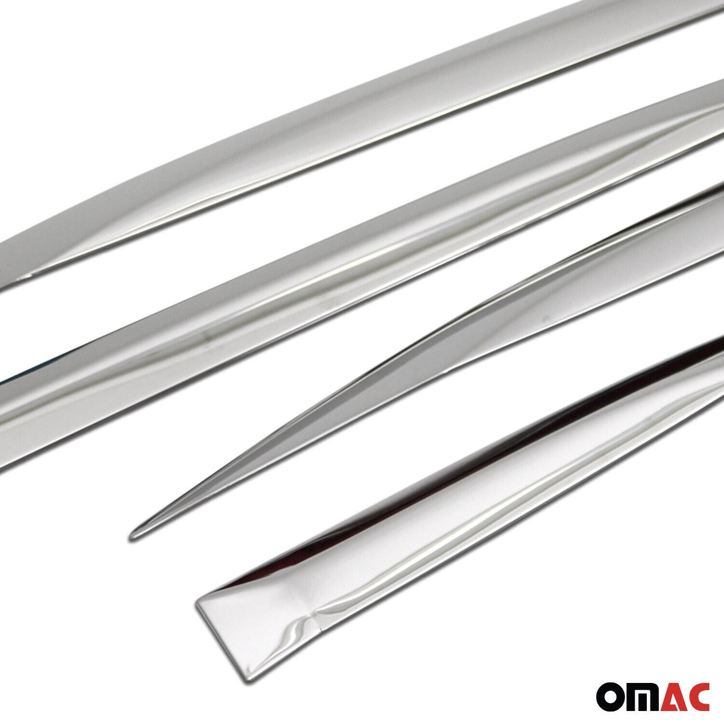 OMAC Side Door Molding Trim Skirt Garnish for Peugeot 3008 2016-2023 Steel Silver 4x 5719131