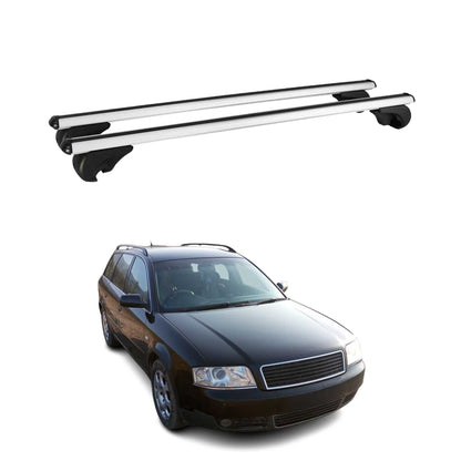 Lockable Roof Rack Cross Bars Carrier for Audi A6 Avant Allroad 1994-2005