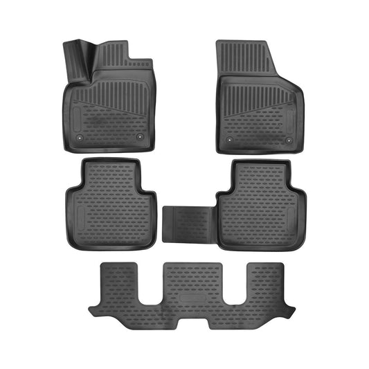 OMAC OMAC Floor Mats Liner for Volkswagen Atlas 2018-2024 Rubber TPE Black 5Pcs '7564445