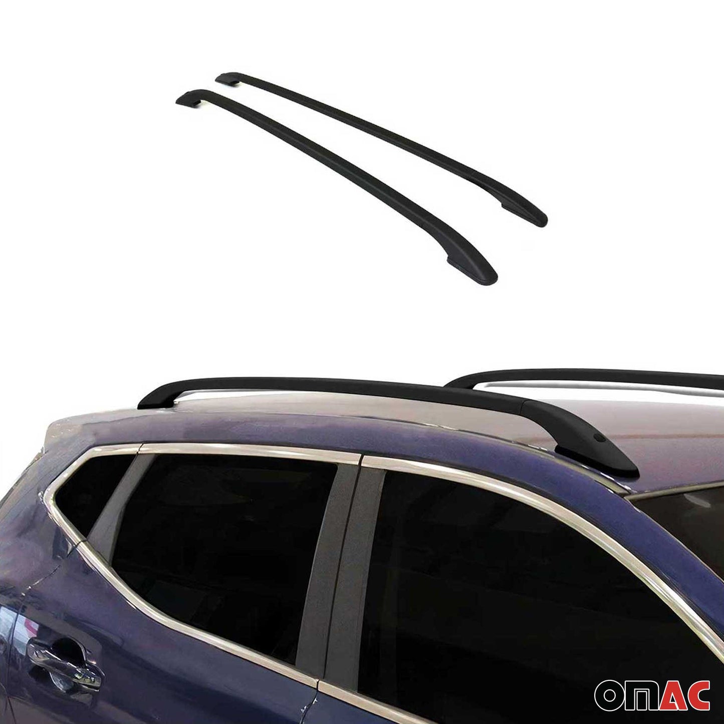 2013-2019 Ford Escape Roof Racks Cross Bars Luggage Carrie Black 2 Pieces