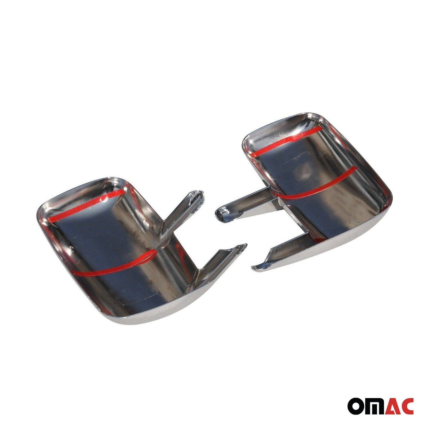 OMAC Side Mirror Cover Caps Fits Dodge Sprinter 2003-2008 Chrome Silver 2 Pcs 4722111