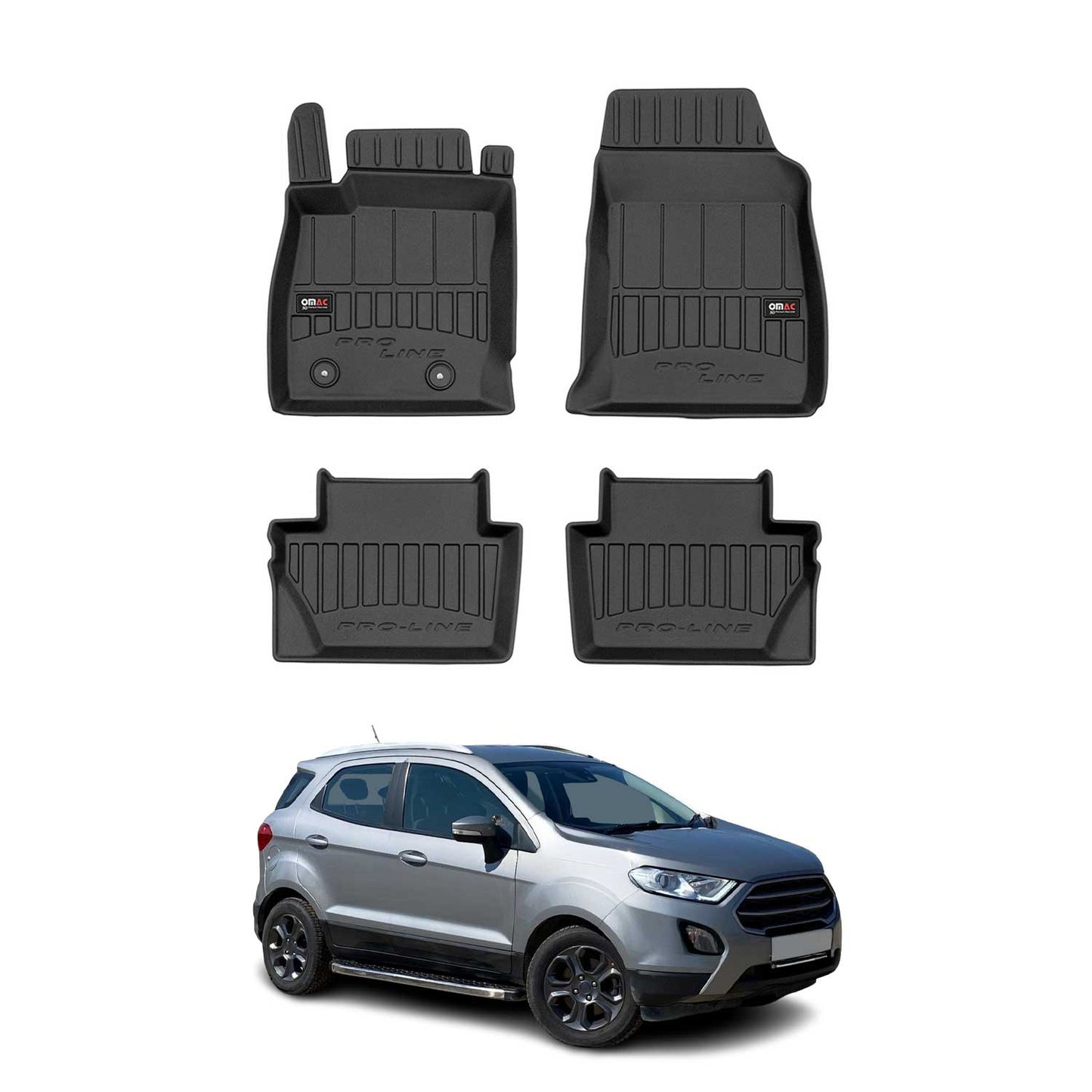 2018-2022 Ford EcoSport Premium Floor Mats Liners Full Set All Weather Heavy Duty