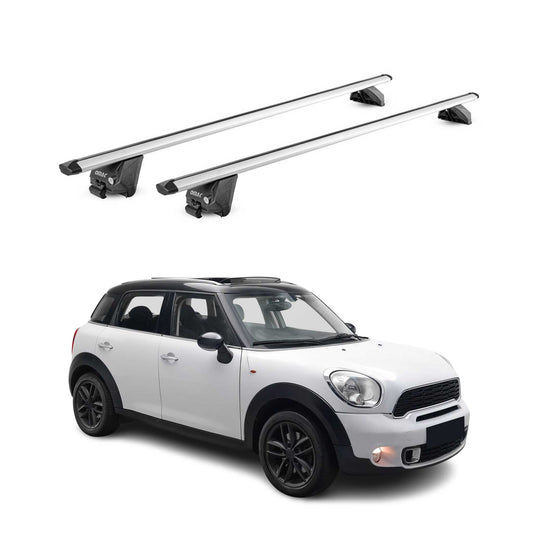 2011-2024 Mini Cooper Countryman R60 F60 Roof Rack Cross Bars Silver