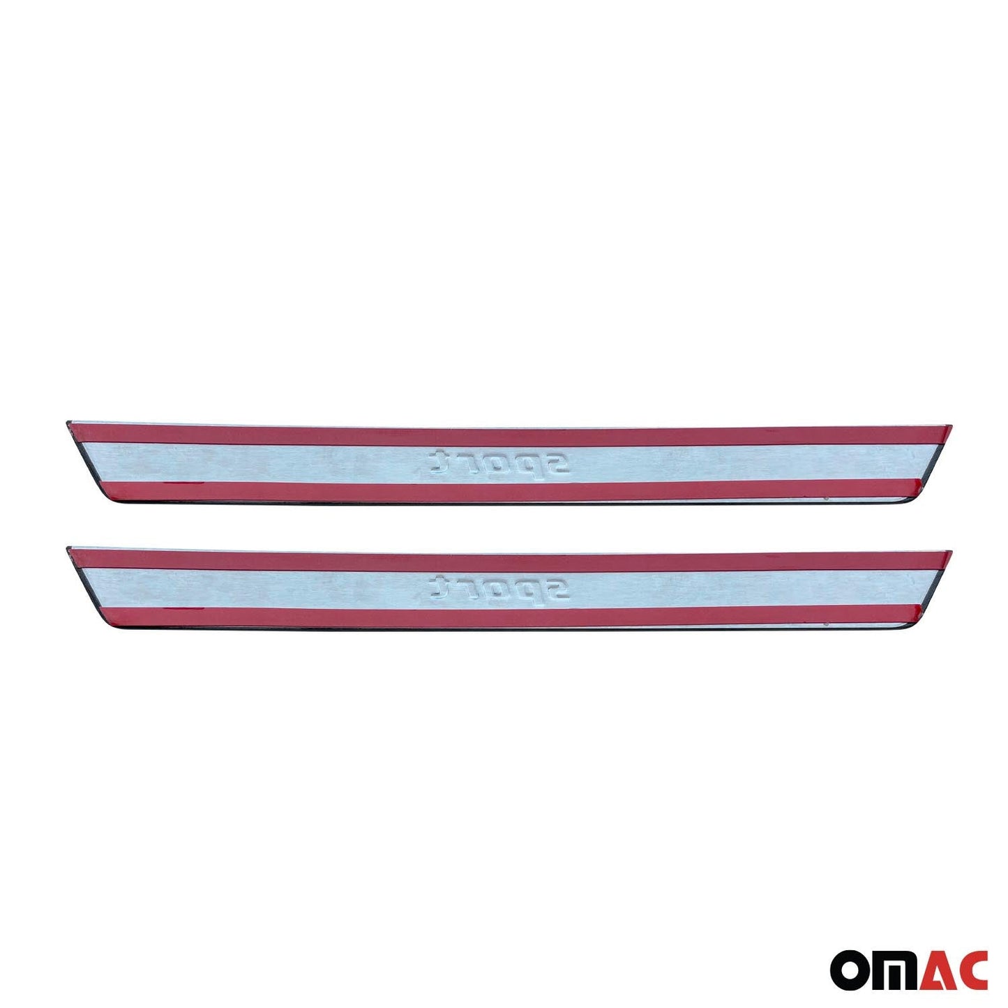 OMAC Door Sill Scuff Plate Scratch Protector for Dodge Grand Caravan Sport Steel 2x U021614