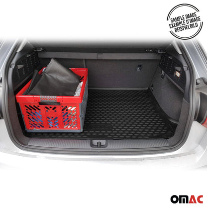 OMAC Cargo Mats Liner for Audi A4 B9 Allroad 2016-2023 Waterproof TPE Black U003612