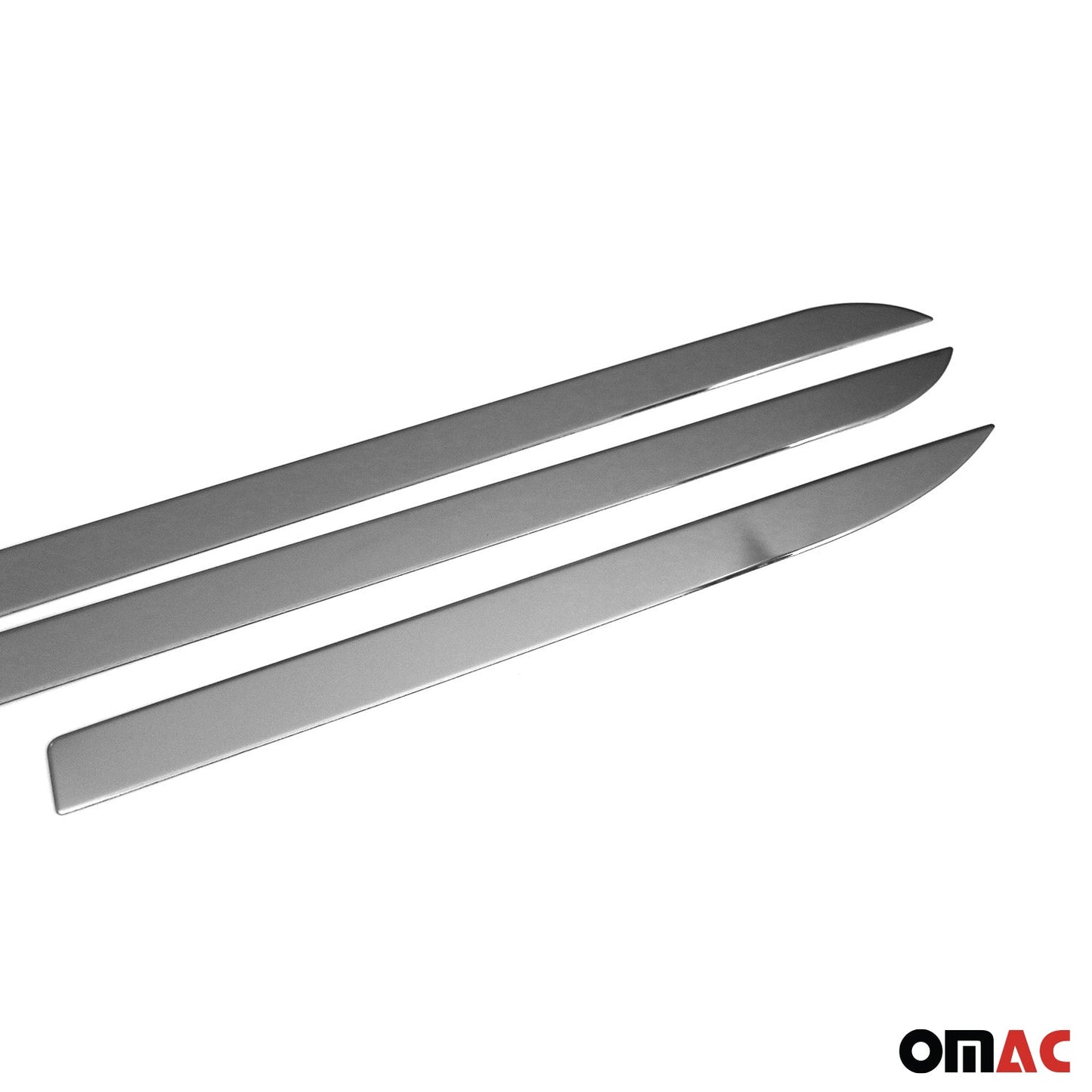 OMAC Side Door Molding Trim for Toyota Corolla 2020-2024 Sedan Steel Silver 4x 7047131