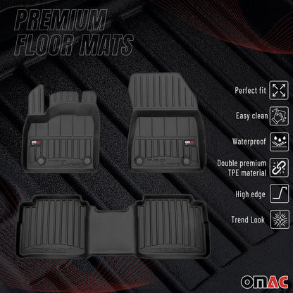 2021-2026 Nissan Rogue Premium Floor Mats Liners Full Set All Weather Heavy Duty
