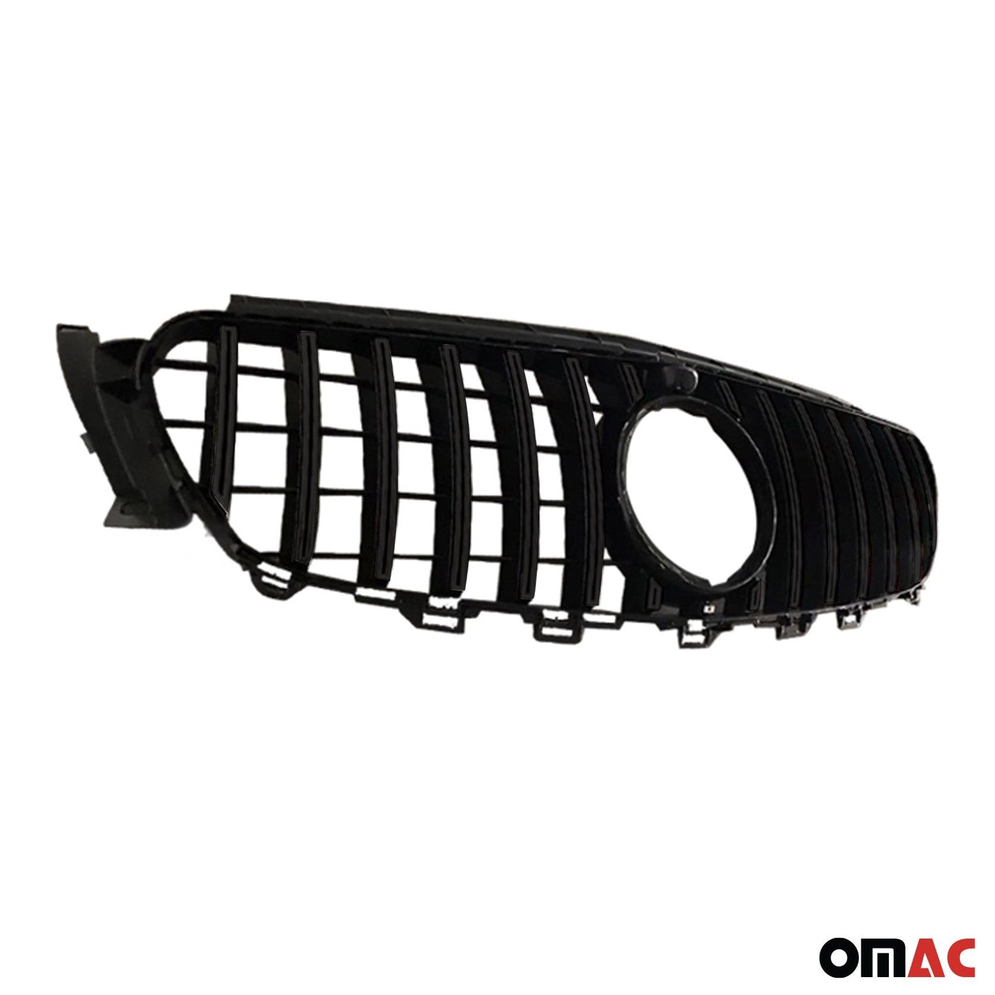 OMAC Front Bumper Grille for Mercedes E Class W213 2018-2020 GT Black 4761P083AMGB