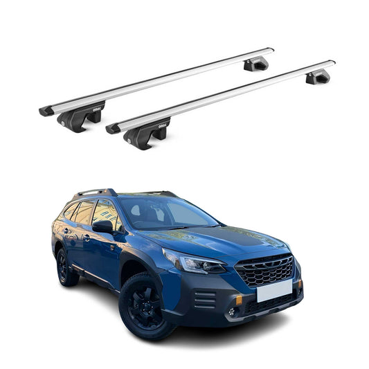 2022-2025 Subaru Outback Wilderness Roof Rack Cross Bars Silver Carrier 2Pcs