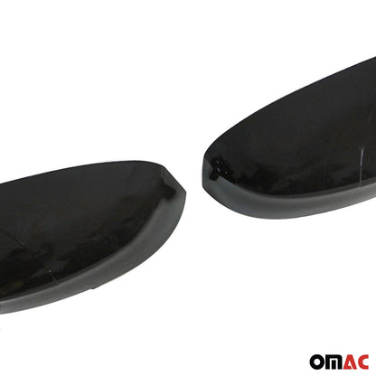OMAC Side Mirror Cover Caps Fits for Ford Focus 2008-2011 Piano Black 2Pcs ABS 2607112PB