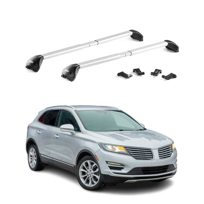 2015-2019 Lincoln	MKC Roof Rack Cross Bars Silver Carrier 2 Pcs