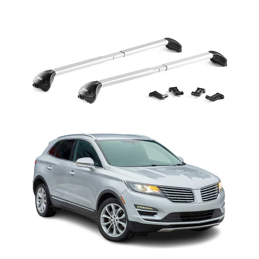 2015-2019 Lincoln	MKC Roof Rack Cross Bars Silver Carrier 2 Pcs