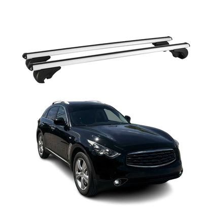 2003-2012 Infiniti FX35 Roof Rack Cross Bars Silver