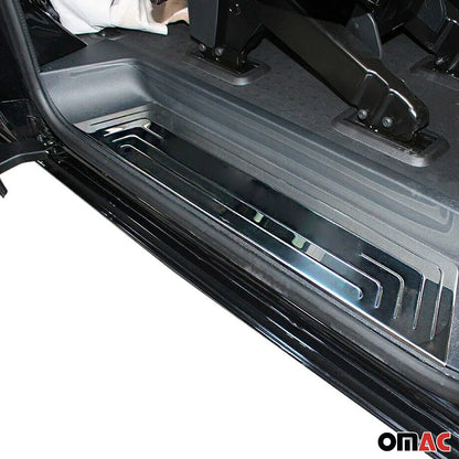 OMAC Door Sill Scuff Plate Scratch Protector for VW T5 Transporter 2003-2015 Steel 3x 7522092N