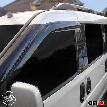 2010-2013 Ford Transit Connect Window Visor Vent Rain Deflector 2Pcs Smoke