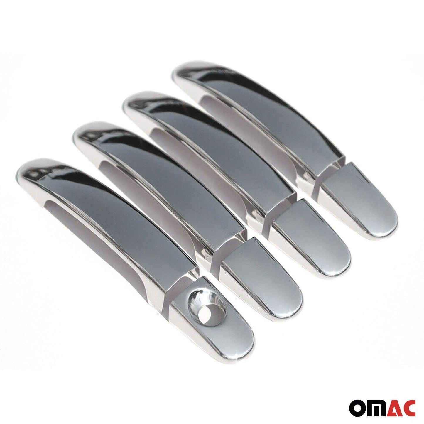 OMAC Car Door Handle Cover Protector for Ford Escape 2005-2023 Steel Chrome 8 Pcs 2602041