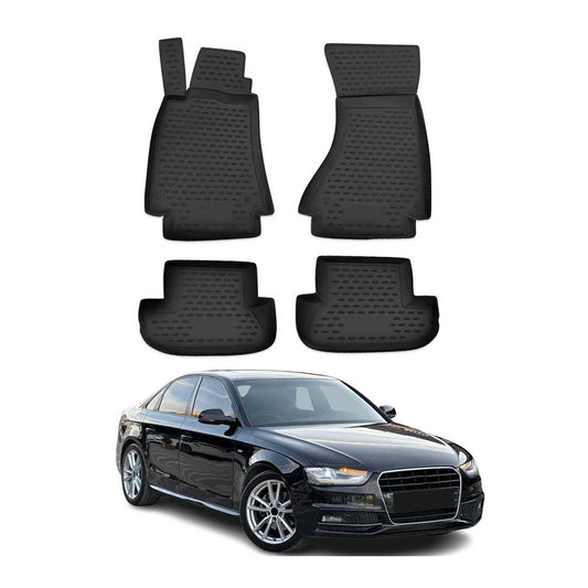 2008-2016 Audi A4 S4 Sedan Allroad Floor Mats Liners Full Set All Weather