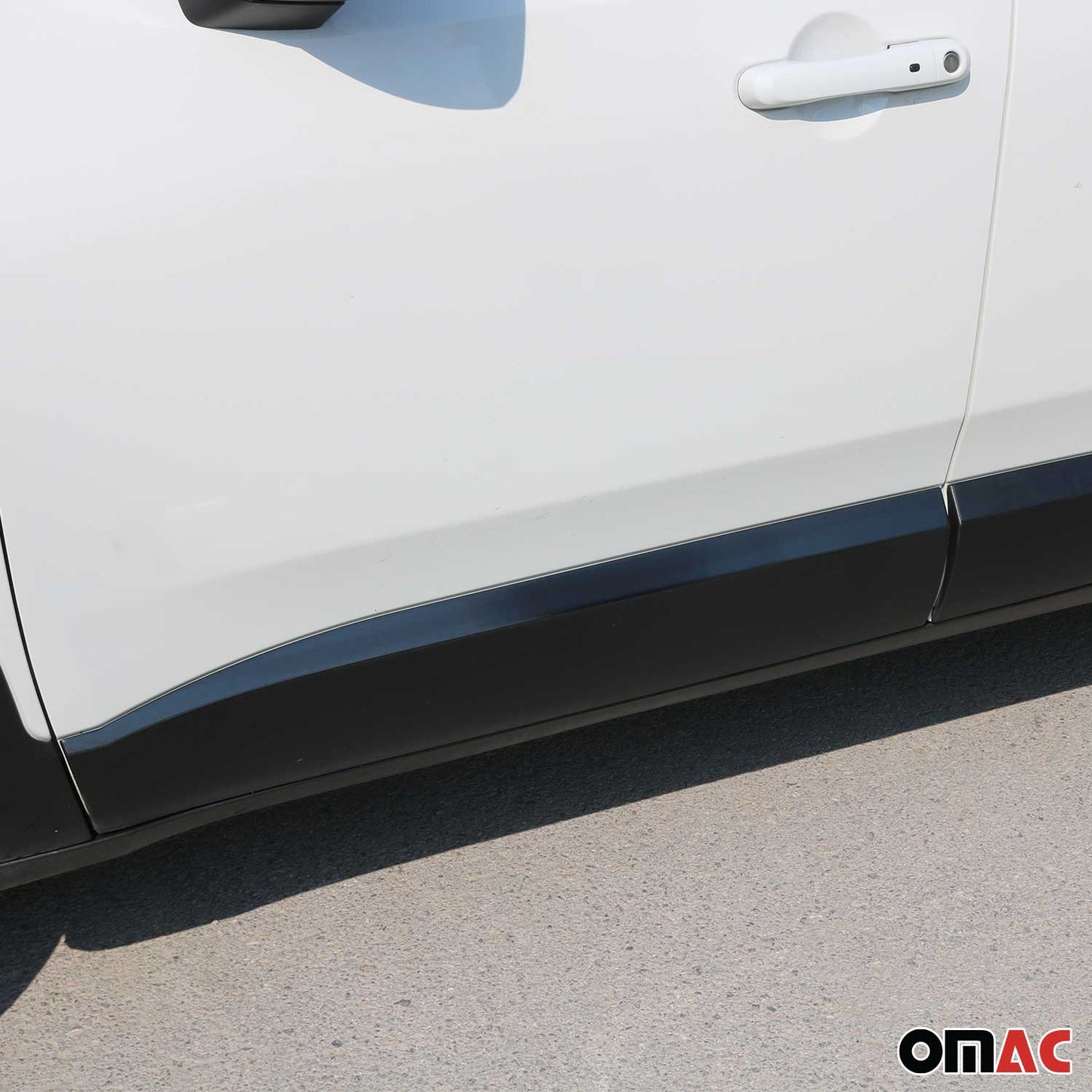 2015-2024 Jeep Renegade Side Door Molding Trim Brushed Steel Dark