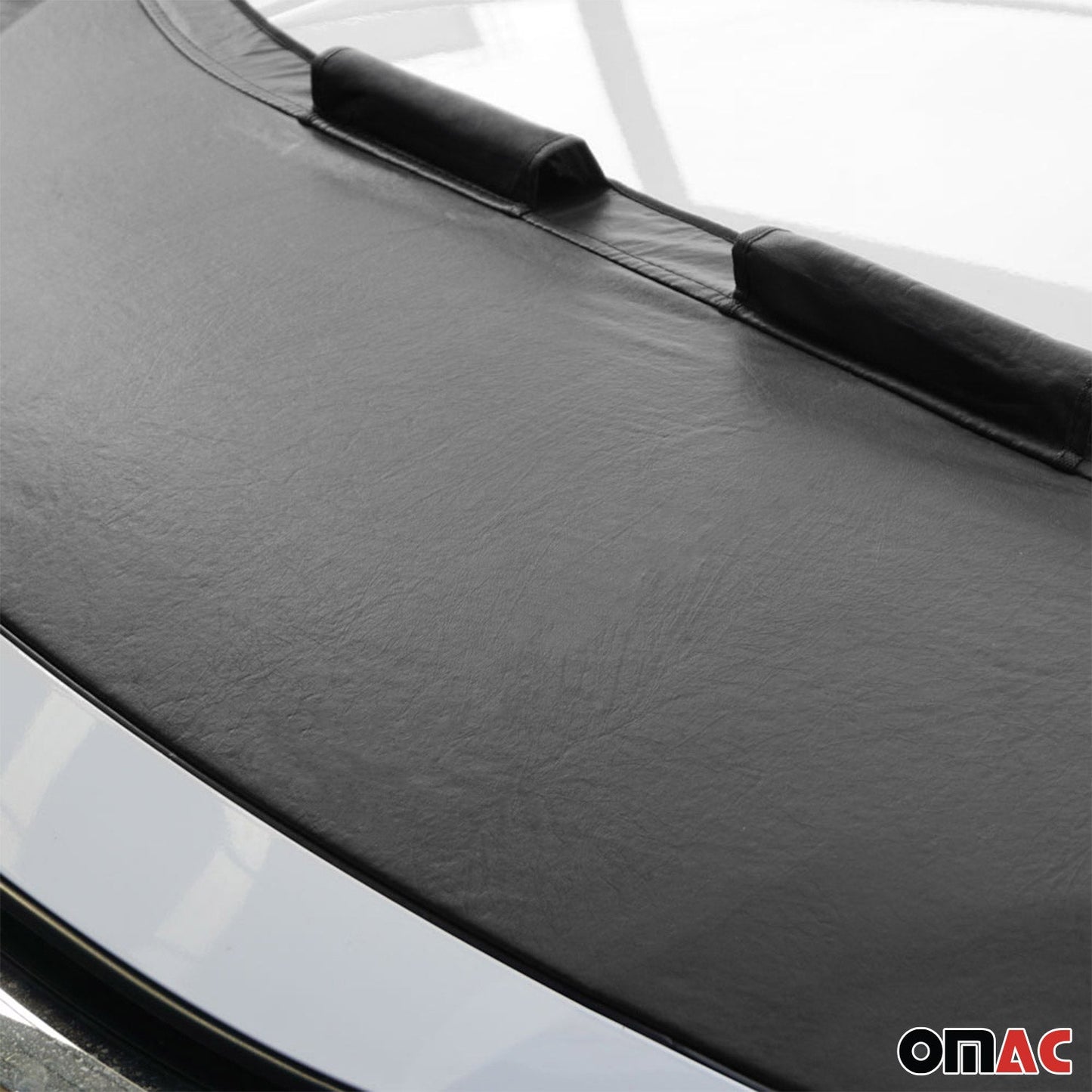 OMAC Car Bonnet Mask Hood Bra for Fiat 500L 2014-2020 Black 1 Pc 2529BSZ4