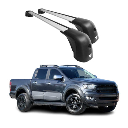2019-2023 Ford Ranger Raptor Roof Racks Cross Bars Silver