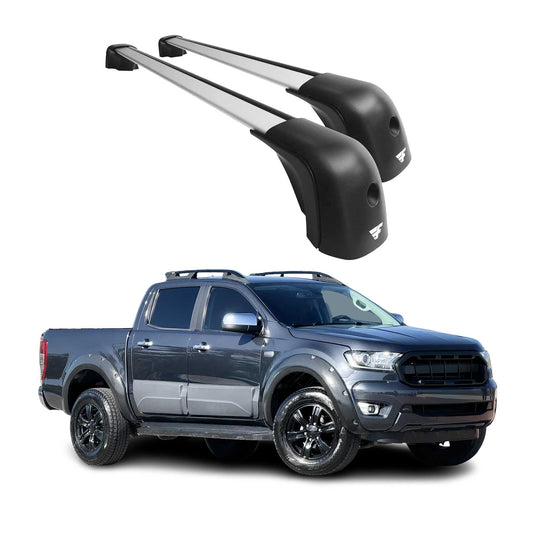 2019-2023 Ford Ranger Raptor Roof Racks Cross Bars Silver