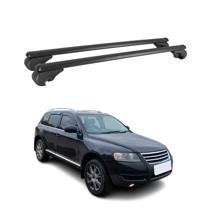 2004-2010 VW Touareg Roof Rack Cross Bars Black