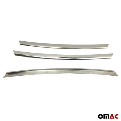 OMAC Front Bumper Grill Trim Molding for Hyundai Veloster 2012-2017 Steel Silver 3Pcs 3211081