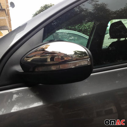 OMAC Side Mirror Cover Caps Fits VW Golf Mk6 2010-2014 Steel Silver 2 Pcs 7518111