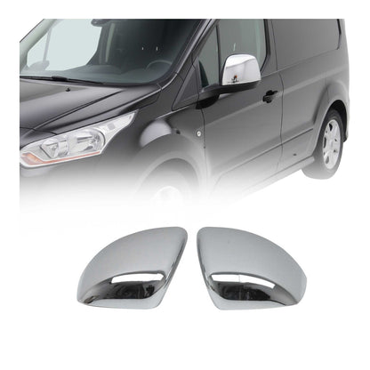 2014-2019 Ford Transit Connect Side Mirror Cover Caps Chrome Silver 2 Pcs