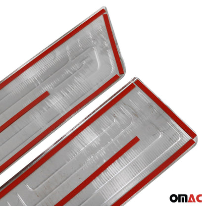 OMAC Door Sill Scuff Plate Scratch for VW T6 Transporter 2015-2021 Steel Dark 3x U015314