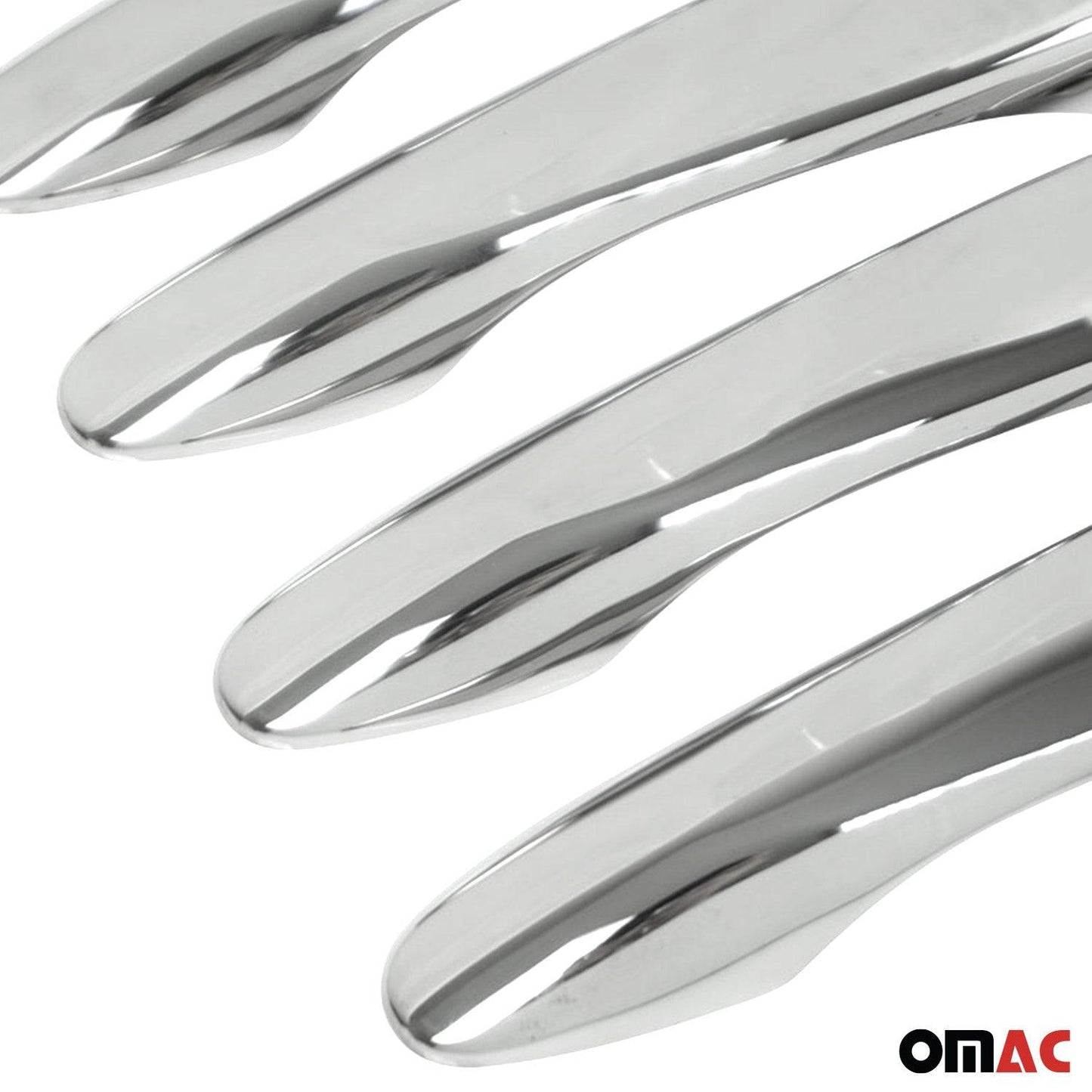 OMAC Car Door Handle Cover Protector for Nissan Rogue 2014-2023 Steel Chrome 8 Pcs 5023041