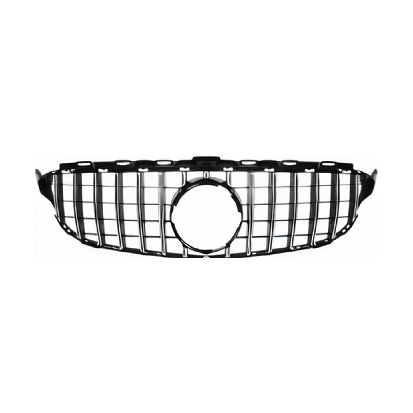 OMAC For Mercedes W205 C-Class 2015-18 Front Grille GT R Style Chrome W/O Camera Hole 4738P084GTS