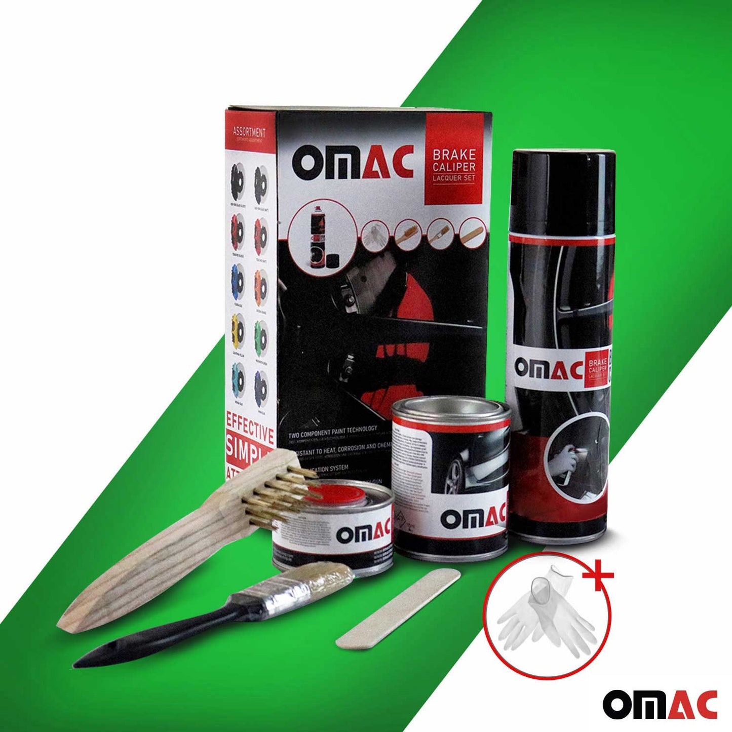 OMAC Brake Caliper Epoxy Based Car Paint Kit¬†Washington Green Glossy High-Temp 96AA1016