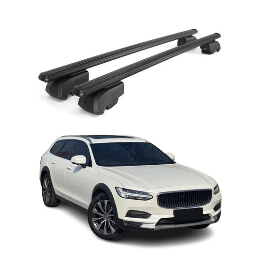 2017-2024 Volvo V90 Cross Country Roof Rack Cross Bars Black
