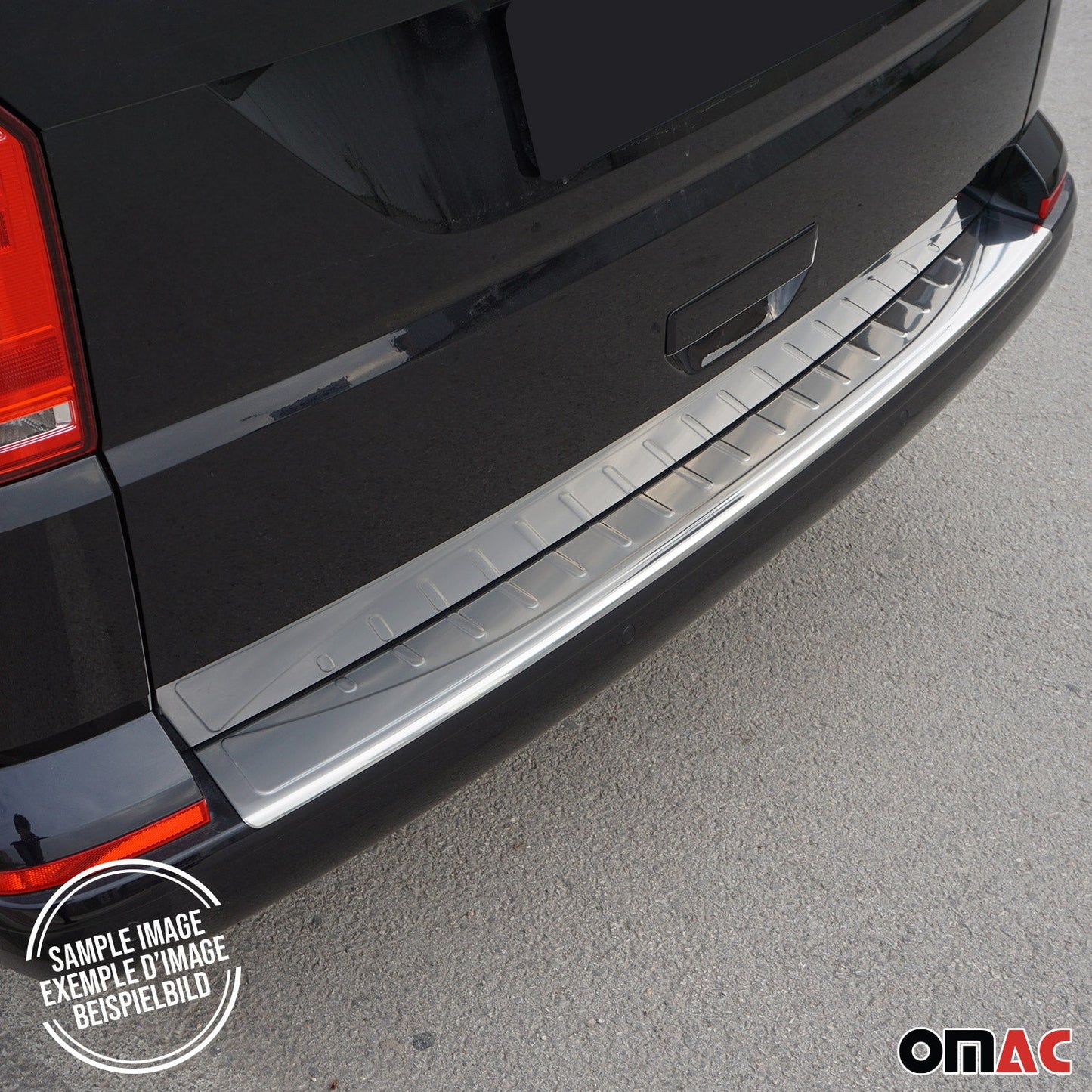 OMAC Chrome Rear Bumper Guard For Mercedes C-Class S205 Wagon 2014-2020 Trunk Sill 4738095